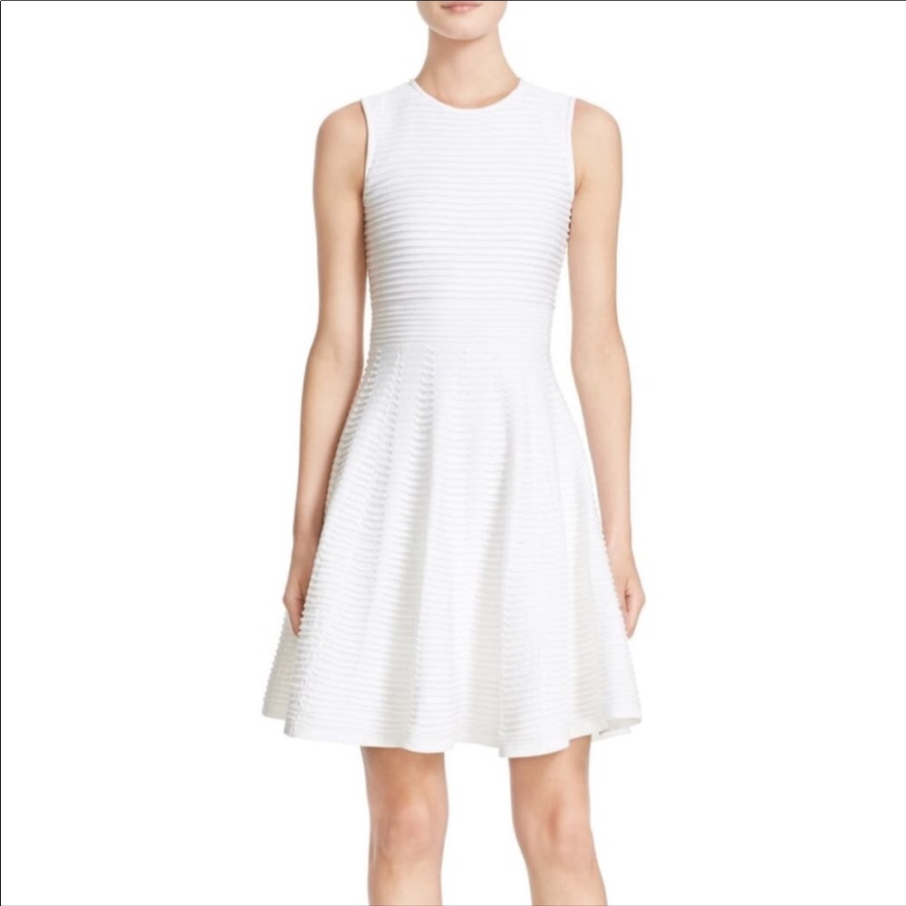Ted Baker Nadyne Ottoman Dress in White
